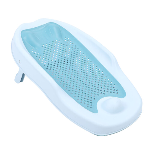 Baby Bath Support Ergonomic Infant Bathtub Portable Blue