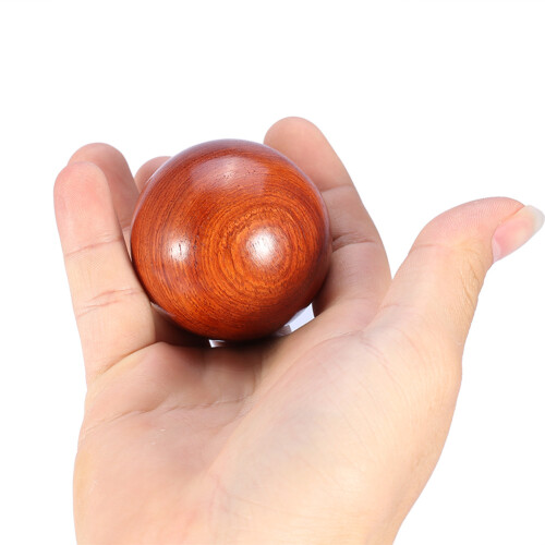 1Pc 5cm Wooden Baoding Balls Massage Stress Relief 1