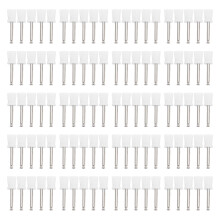 100Pcs Metal Tooth Polisher Replacement Heads White for Teeth Luster