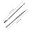 2x Edelstahl-Nagelwerkzeug-Set Pusher 1