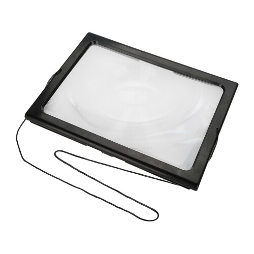 Faltbare A4-Leselupe 3X mit 4 LEDs