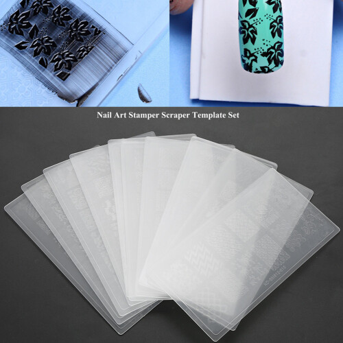 Silicone Nail Polish Stamping Template Set 1