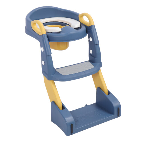 3-in-1 potty training seat with step stool blue 2