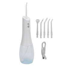 (White) Water Dental Irrigator IPX7 400ml 130psi Black