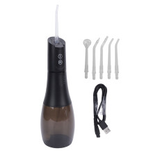 (Black) Water Dental Irrigator IPX7 400ml 130psi Black