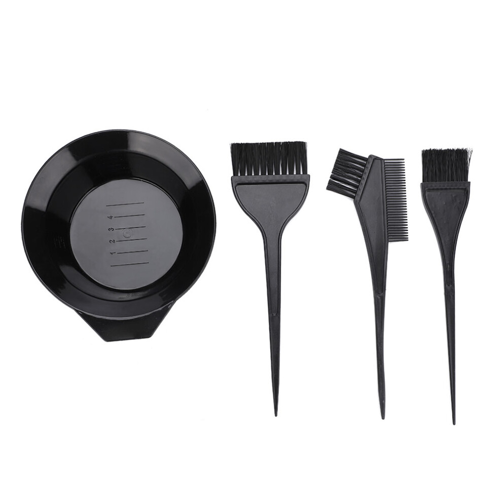 4pcs Hair Coloring Brush and Bowl Set Salon Dyeing Perming Tools