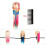 26'' Kappers Oefenhoofd #6 Wit Multicolor 5