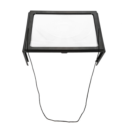 Faltbare A4-Leselupe 3X mit 4 LEDs 2