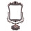 (Red Copper) Vintage Double Side Rotating Makeup Mirror Metal Frame 360 Degree 1
