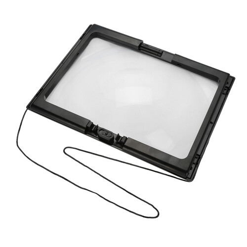 Faltbare A4-Leselupe 3X mit 4 LEDs 1