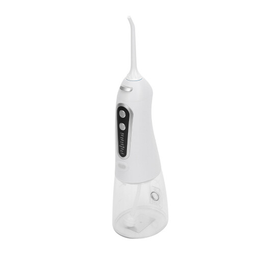 (White) Cordless Water Irrigator 300ml 110psi IPX8 2