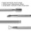 2x Edelstahl-Nagelwerkzeug-Set Pusher 5