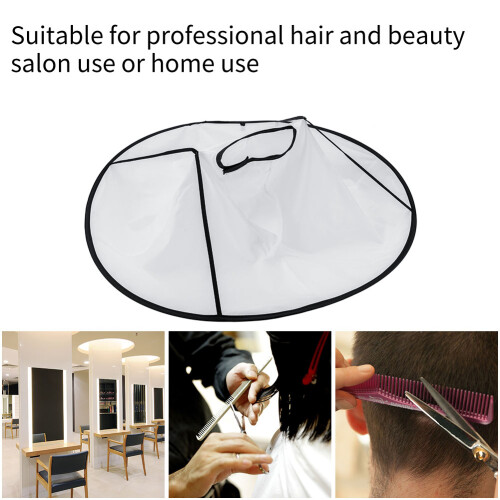 Weiße Friseurcape mit Regenschirm-Design für Erwachsene 1