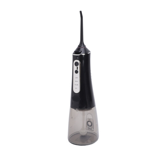 (Black) Waterflosser 300ml Waterdicht Draadloos (4 Modi) 2