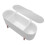 (White) Qtip Holder Dispenser 3 Compartments Bathroom Cotton Ball Organizer 5