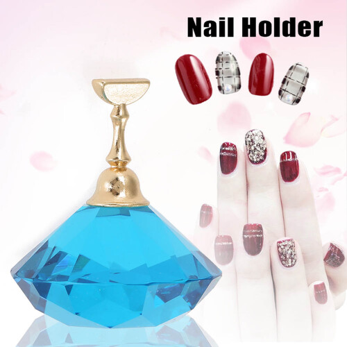 Blauwe magnetische nageltipstandaard 2
