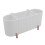 (White) Qtip Holder Dispenser 3 Compartments Bathroom Cotton Ball Organizer 2