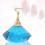 Blauwe magnetische nageltipstandaard 2