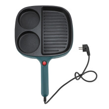 (EU Plug 220V) Non-stick Pan 2 Secties EU 220V