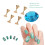 Blauwe magnetische nageltipstandaard 5