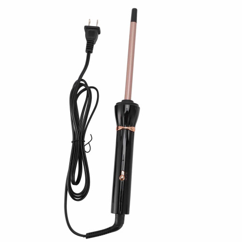 (US Plug) 9mm Fast Heating Ceramic Curling Iron Negative Ion Portable
