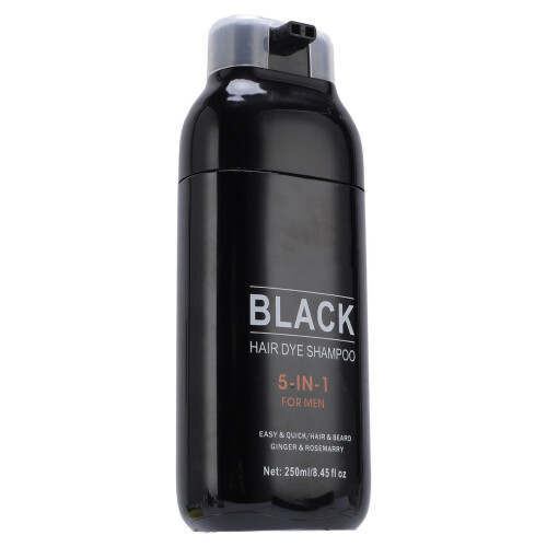 Black Hair Dye Shampoo Gray Coverage 250ml 2