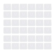 18 Pairs Double Sided Adhesive Wall Hooks No Drilling for Frames
