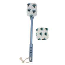 (Blue) Langhandige Doucheborstel Ergonomische Rugscrubber Blauw