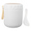 400ml Vacuum Stainless Steel Soup Jar with Spoon Handle White 1