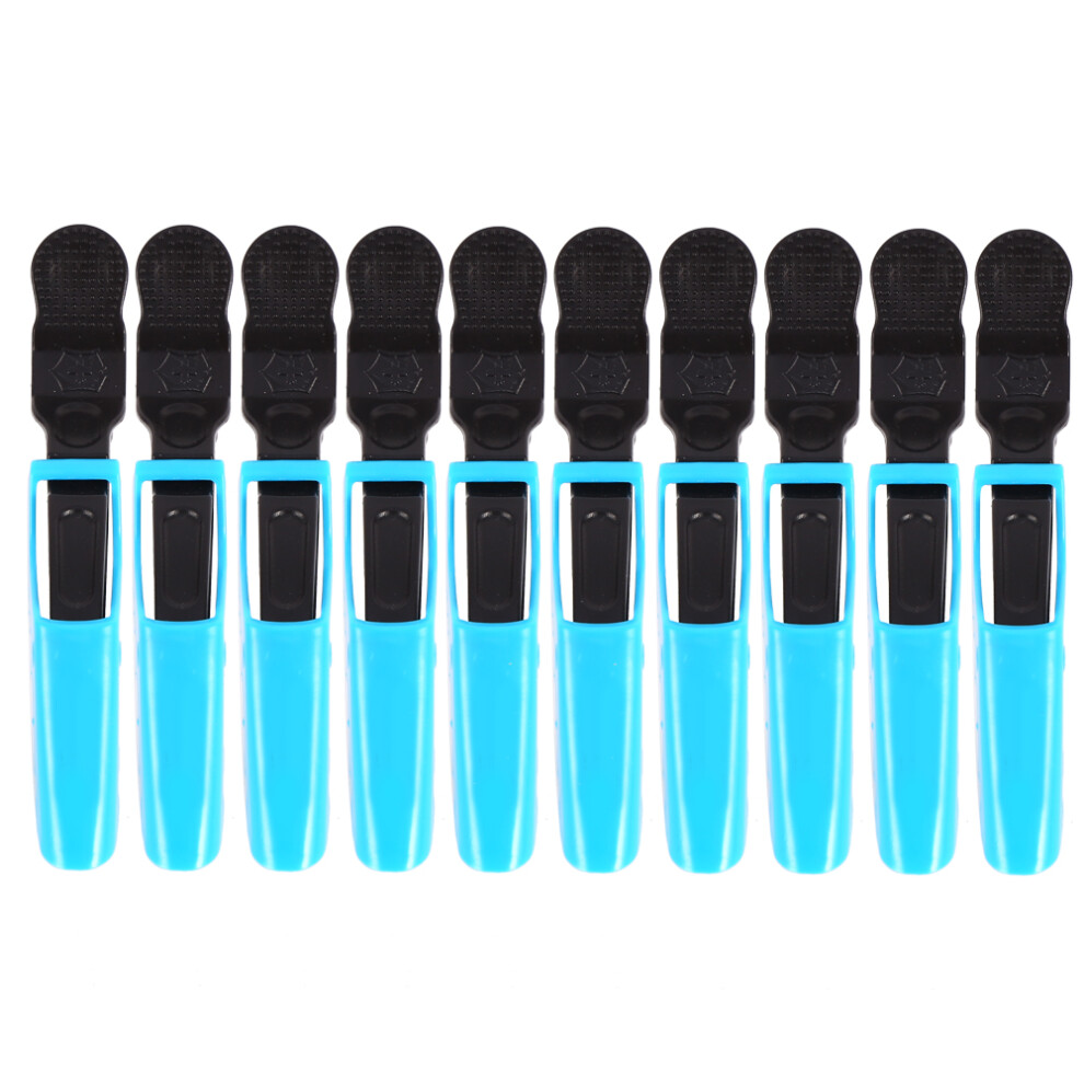 Blue 10Pcs Salon Hair Sectioning Clips