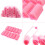 12x Magic Sponge Hair Styling Rollers Curler Salon Pink 2