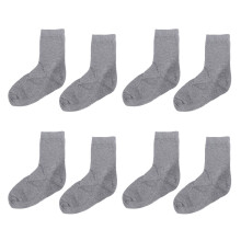 (Gray) 4 Paar Feuchtigkeits-Gel-Ferse-Socken Grau Mittelknie