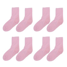 (Pink) 4 Paar Feuchtigkeits-Gel-Ferse-Socken Grau Mittelknie