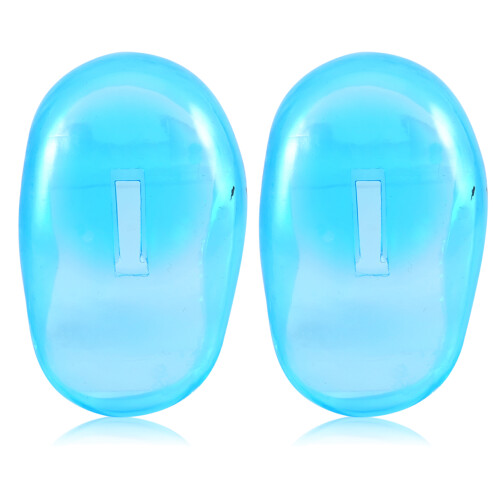 2x Blauwe Oorkap Plastic Beschermer 2