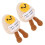 2x Lustiges Mini-Ei-Strickspielzeug mit Karte 4