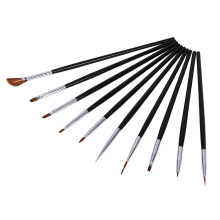 10Pcs Set DIY Nail Art Brush Tools UV Gel Polish Decoration