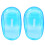 2x Blauwe Oorkap Plastic Beschermer 4