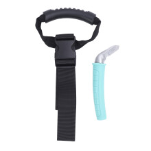(Green) Car Door Handle Portable Latch Aluminium Assist Support Blue