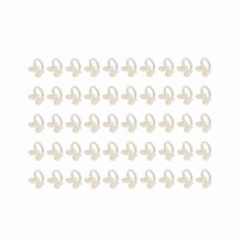 50Pcs/Set Nail Chart Ring Wearable Gel Bottle Color Beige Butterfly