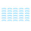 30 PCS Lace Front Support Tape Waterproof Blue Double Sided 75X20mm 1