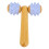 2-Rollen Handmassageroller, ergonomisch, Holzmuskelrelief 2