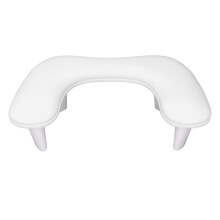 (White) U-vormige nagelarmsteun van zacht PU-leer, antislip, roze