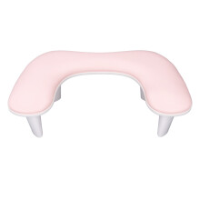 (Pink) U-vormige nagelarmsteun van zacht PU-leer, antislip, roze