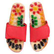 Massage Slippers Blood Activating Foot Relaxation Red 37