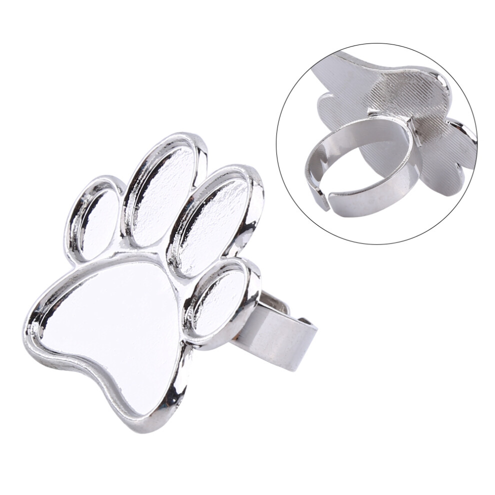 Nail Art Mixing Palette Paw Shape Manicure Pigment Blending Tool