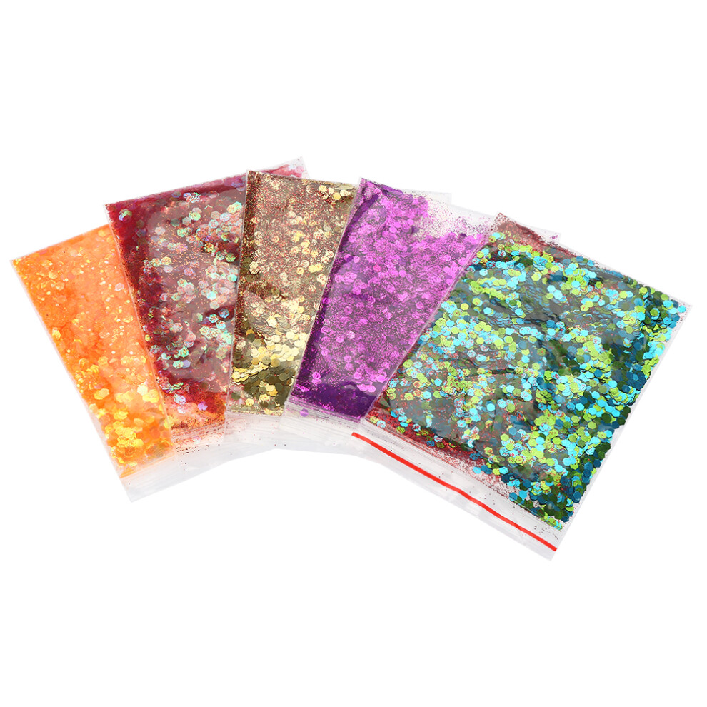 5PCS/Set Face Nail Hair Glitter Powder Sequins