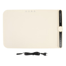(EU Plug 220V) 360W Verwarmingsmat 9 Temp, 6U Timer, Kinderslot, Silicone Tray, Beige