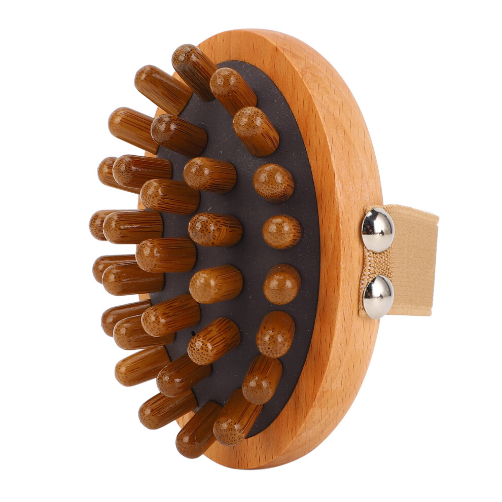 Hand Held Wooden Massage Brush for Travel