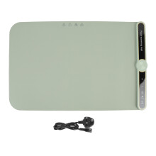 (GB Plug 220V) 360W Rolbare Verwarmingsmat 9 Temp Instellingen, 6U Timer, Groen