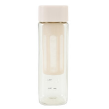 Portable Cold Brew Bottle Creamy White Transparent Iced Coffee Maker